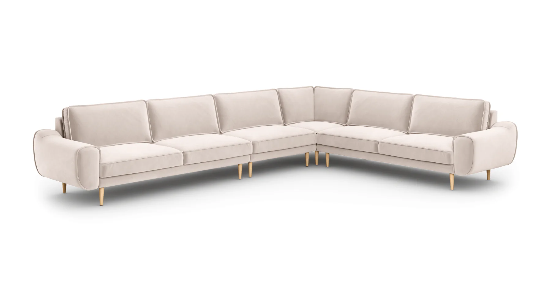Klem 390 x 290 Köşe Ahşap Ayak - Kadife - Image 34