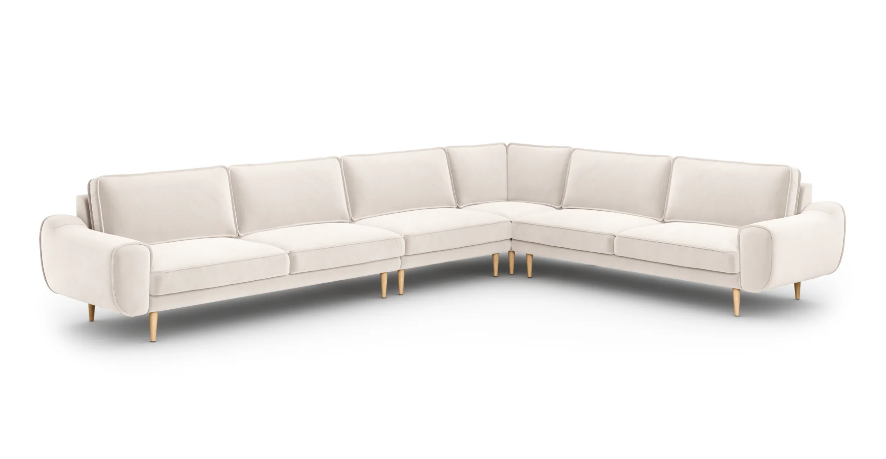 Klem 390 x 290 Köşe Ahşap Ayak - Kadife - Image 38