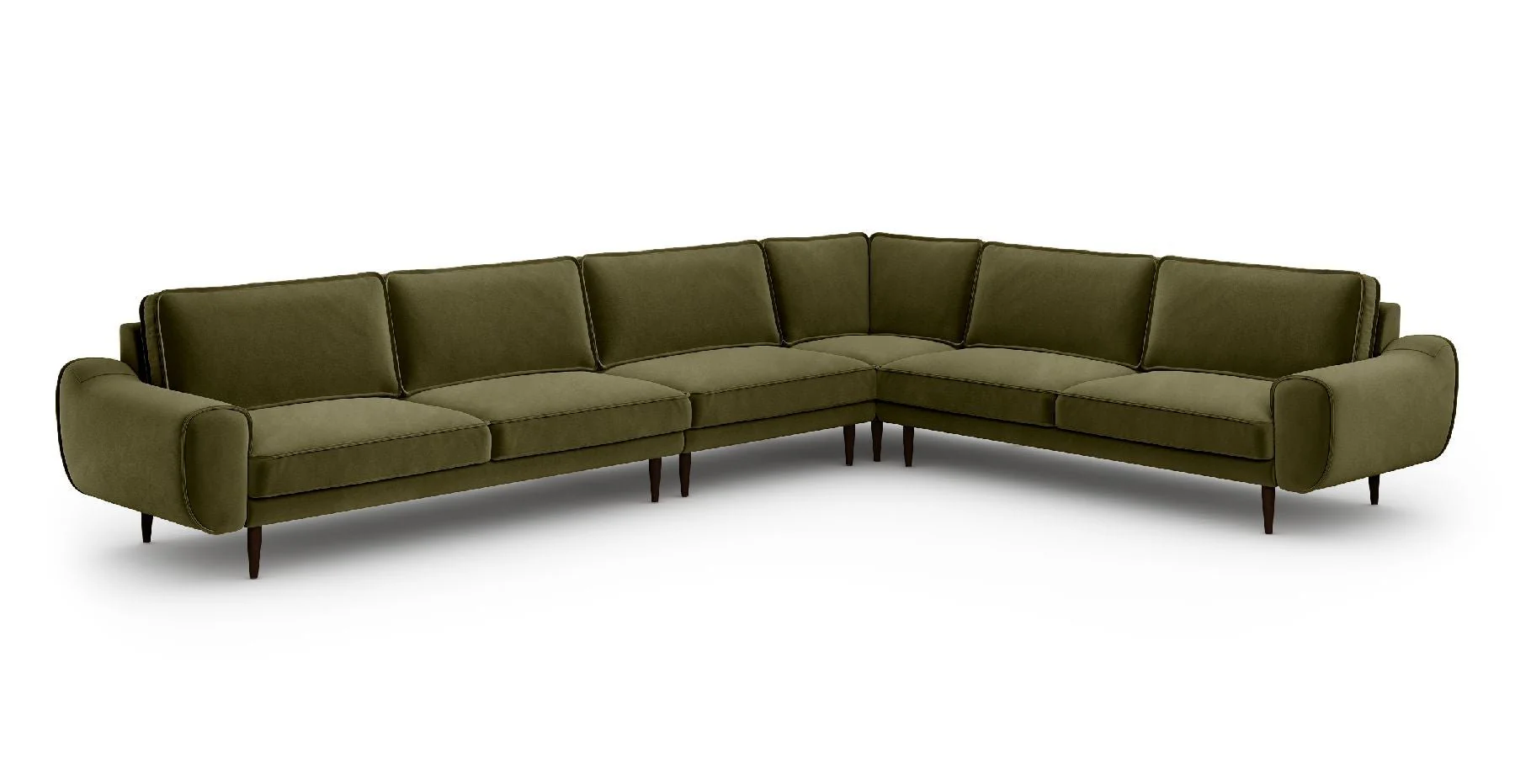 Klem 390 x 290 Köşe Ahşap Ayak - Kadife - Image 7