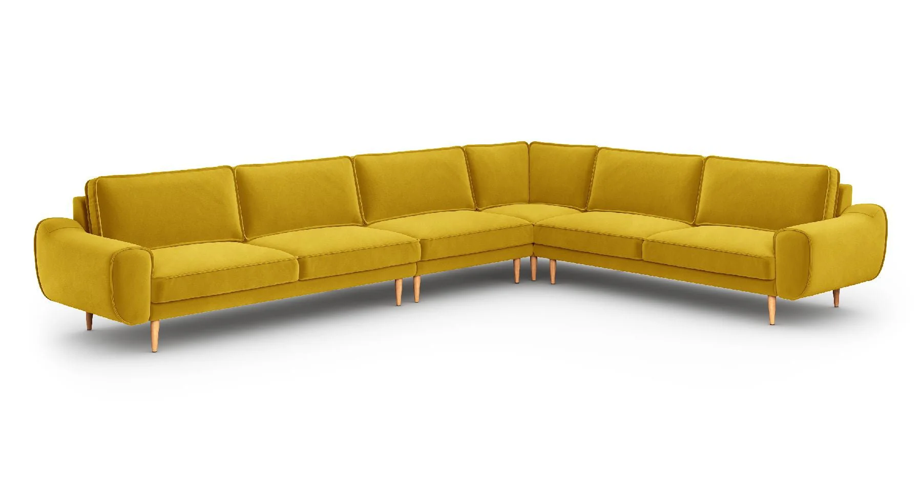 Klem 390 x 290 Köşe Ahşap Ayak - Kadife - Image 9