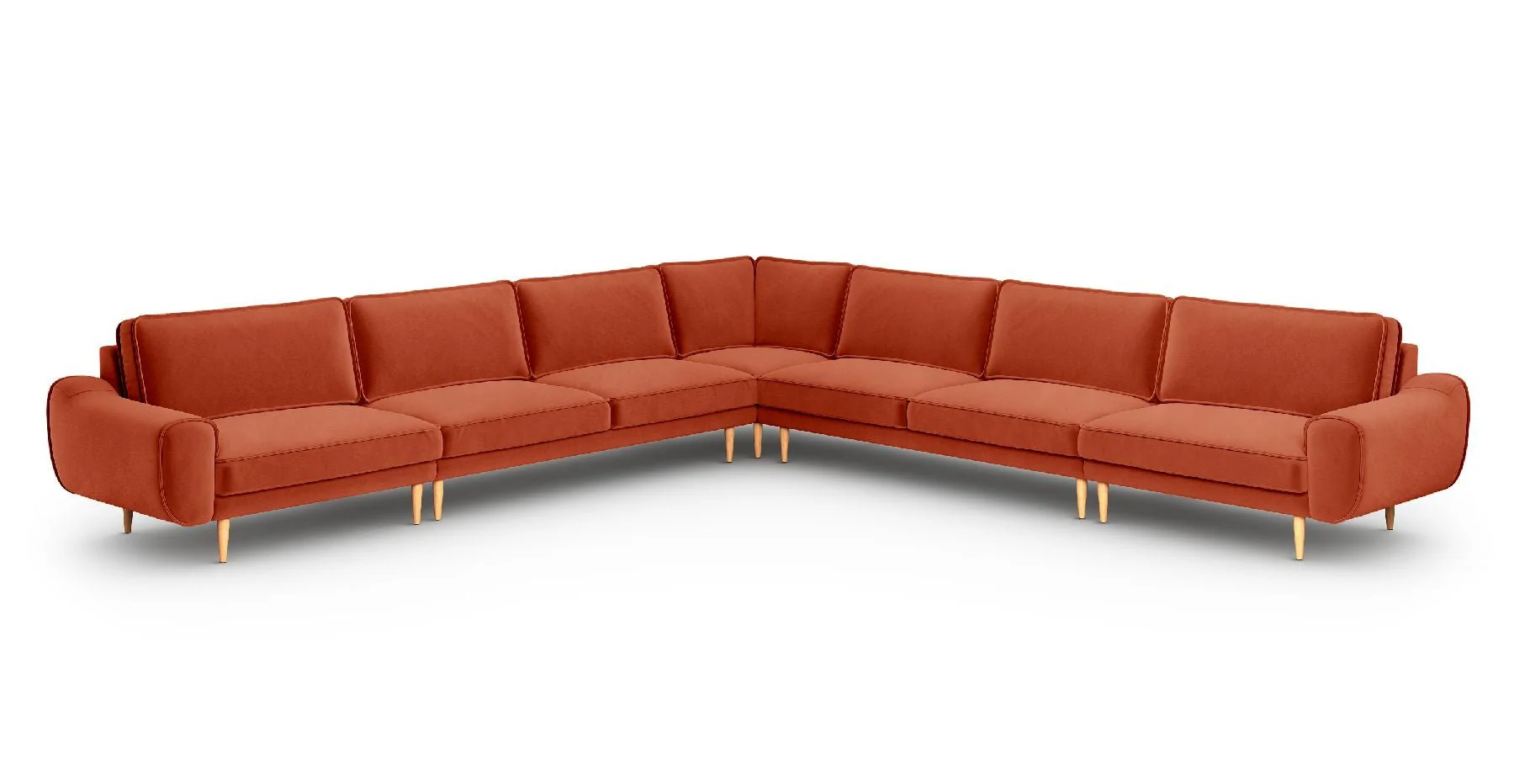 Klem 390 x 390 Köşe Ahşap Ayak - Kadife - Image 12