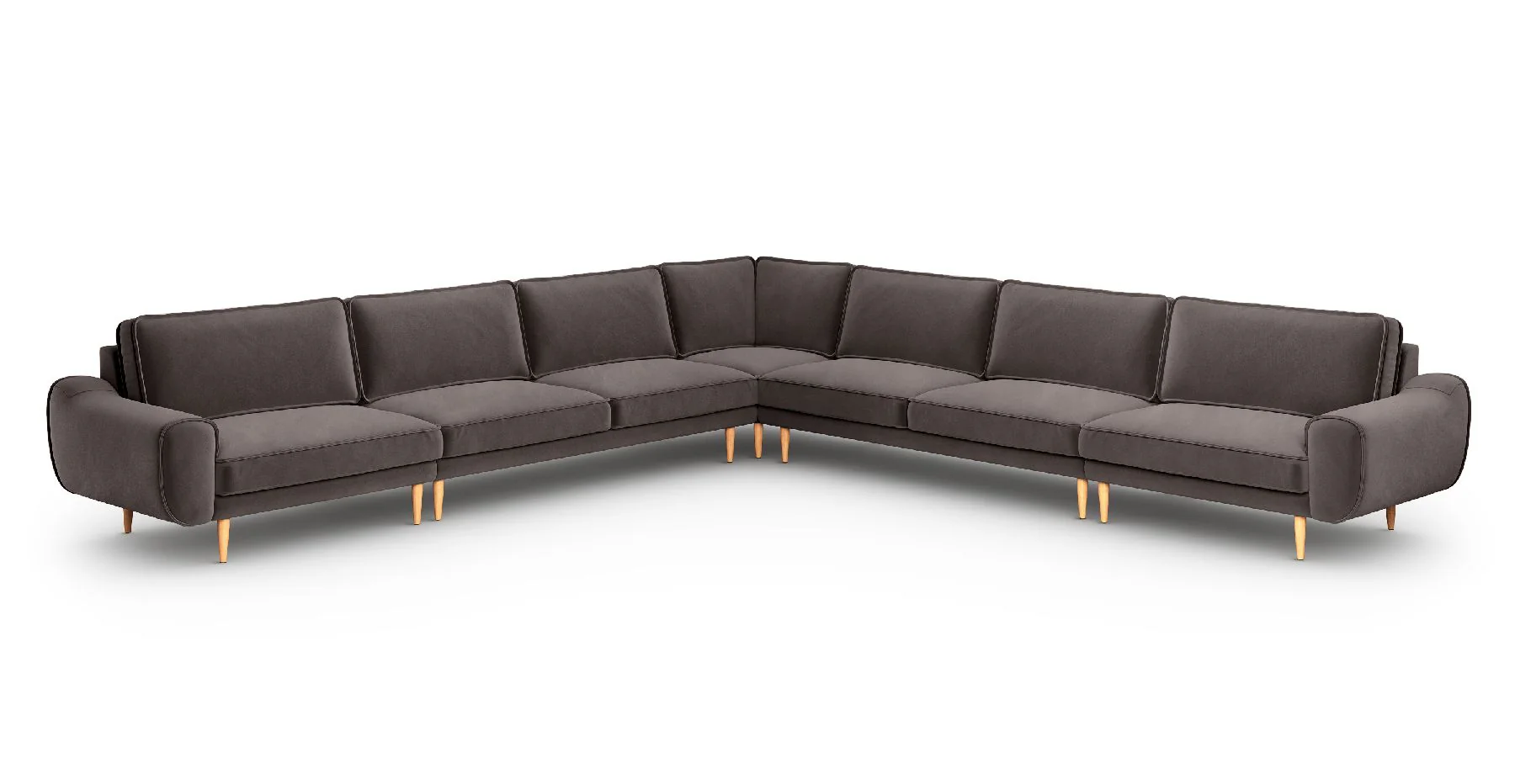 Klem 390 x 390 Köşe Ahşap Ayak - Kadife - Image 15
