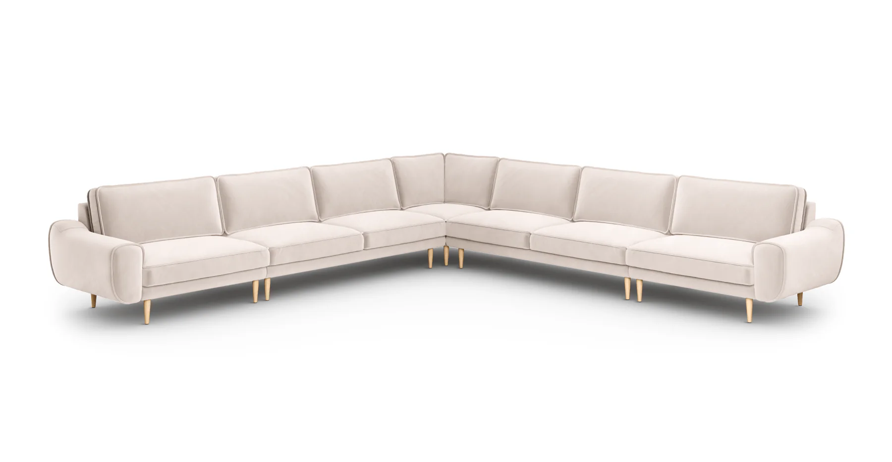 Klem 390 x 390 Köşe Ahşap Ayak - Kadife - Image 34