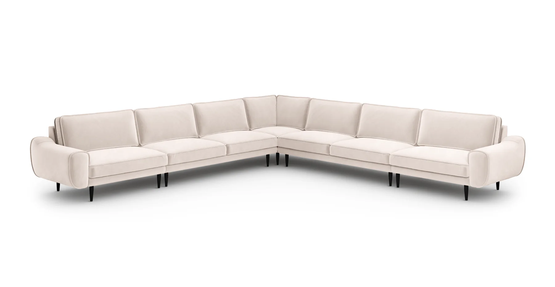Klem 390 x 390 Köşe Ahşap Ayak - Kadife - Image 35