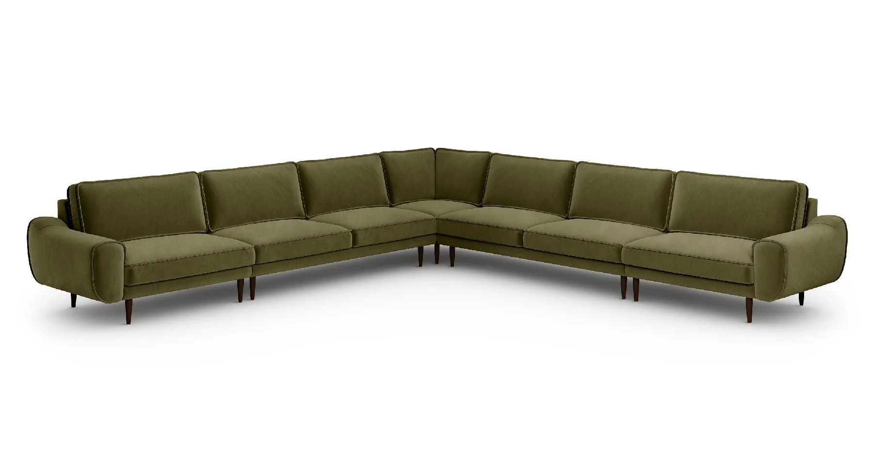 Klem 390 x 390 Köşe Ahşap Ayak - Kadife - Image 7