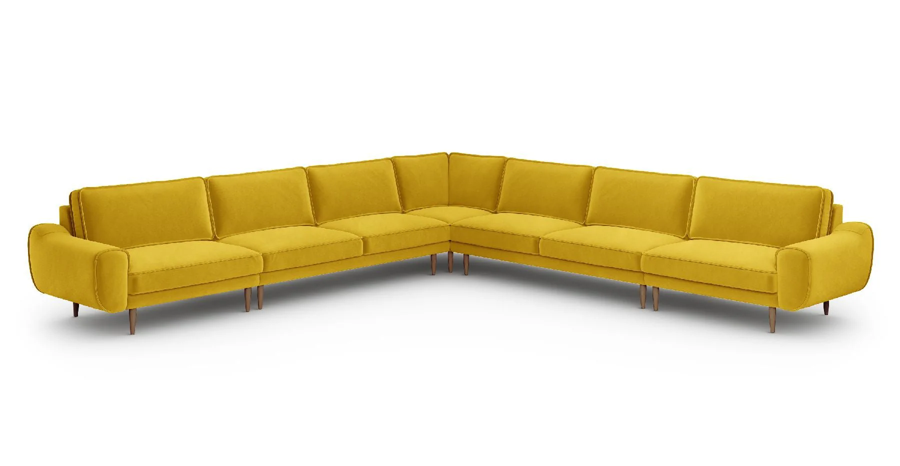Klem 390 x 390 Köşe Ahşap Ayak - Kadife - Image 8