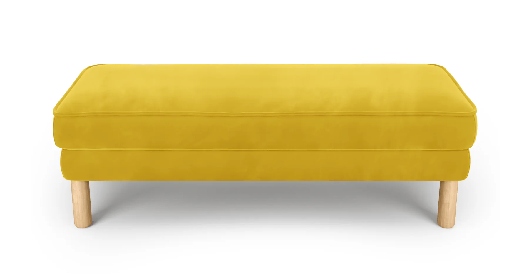 Klem Bench Silindir Ahşap Ayak - Kadife - Image 10