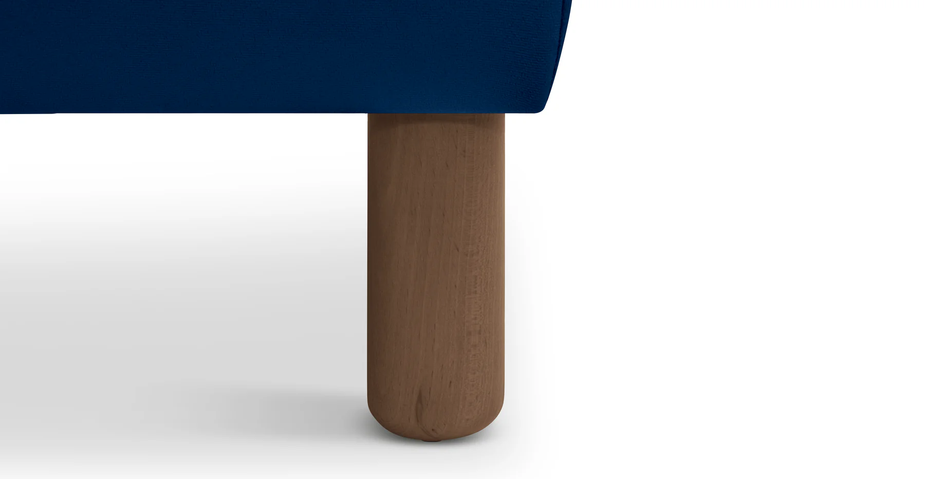 Klem Bench Silindir Ahşap Ayak - Kadife - Image 100