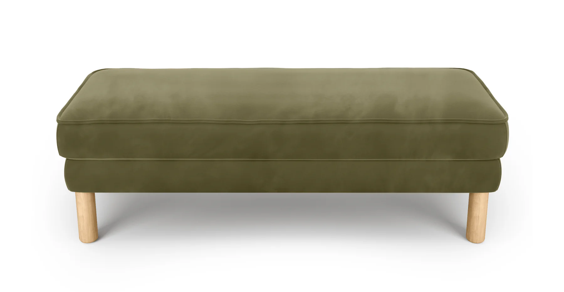 Klem Bench Silindir Ahşap Ayak - Kadife - Image 11