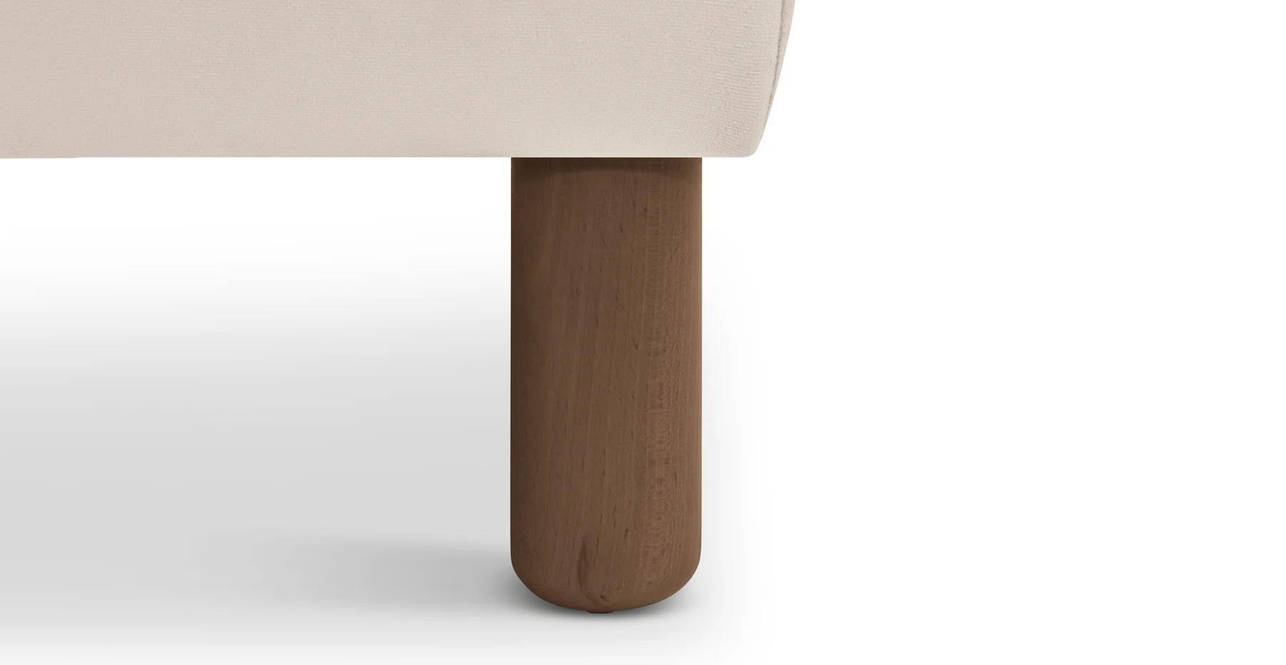 Klem Bench Silindir Ahşap Ayak - Kadife - Image 118