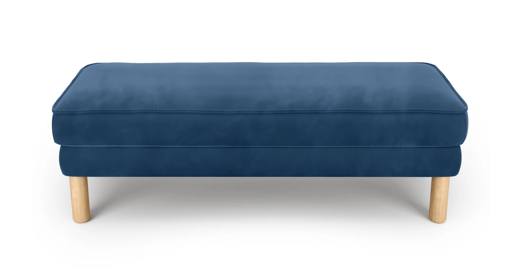 Klem Bench Silindir Ahşap Ayak - Kadife - Image 13