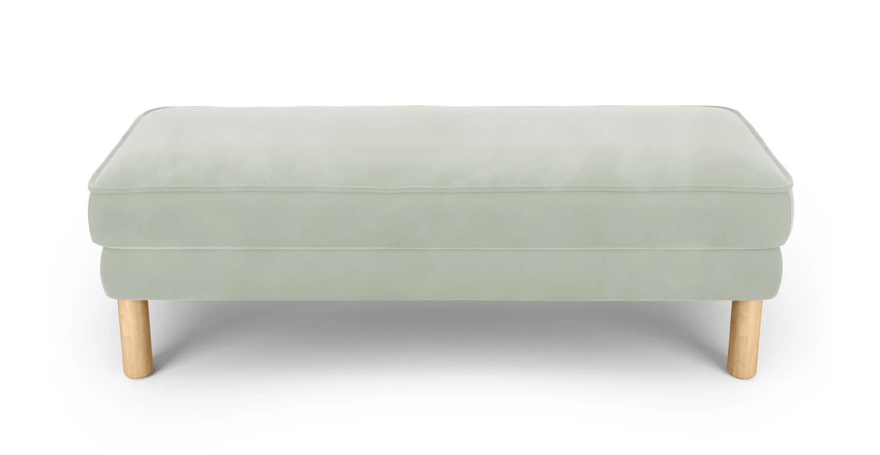 Klem Bench Silindir Ahşap Ayak - Kadife - Image 14