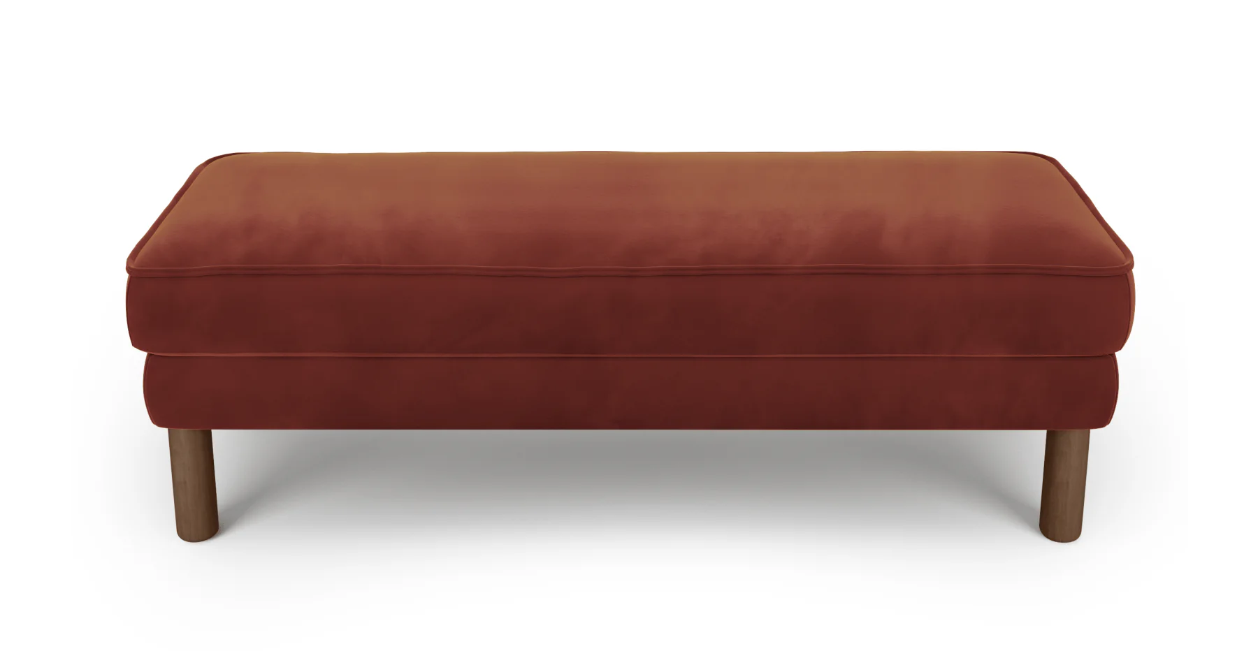 Klem Bench Silindir Ahşap Ayak - Kadife - Image 15