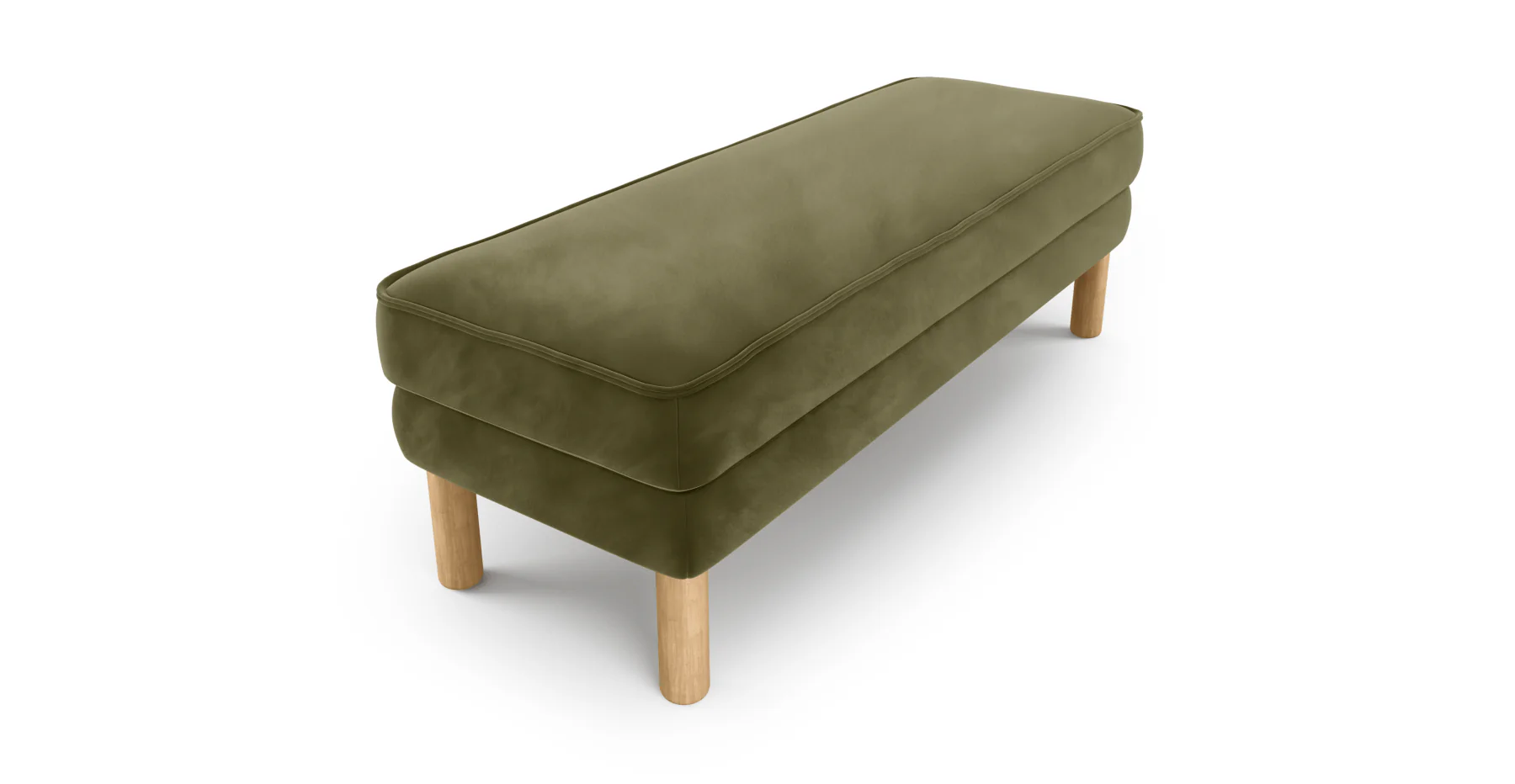 Klem Bench Silindir Ahşap Ayak - Kadife - Image 33