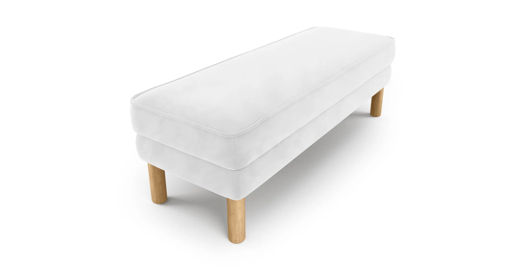 Klem Bench Silindir Ahşap Ayak - Kadife - Image 34