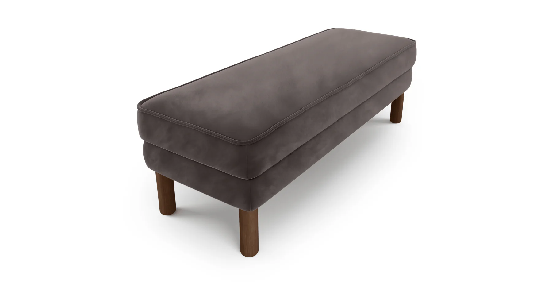 Klem Bench Silindir Ahşap Ayak - Kadife - Image 38