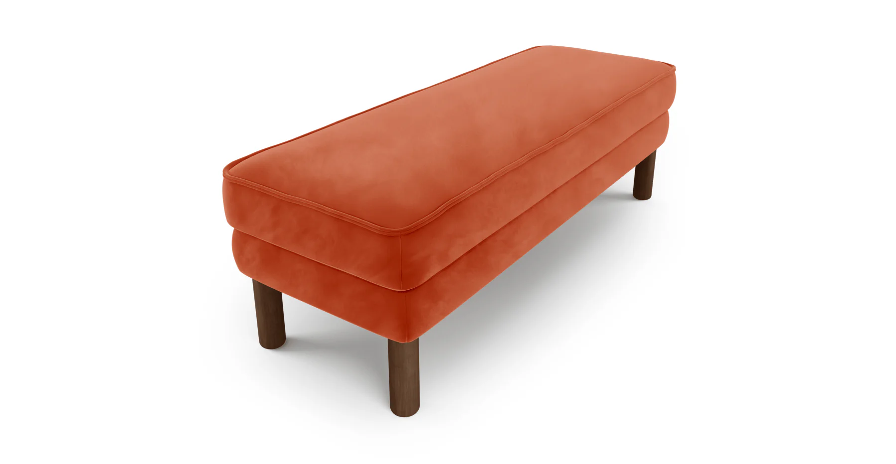 Klem Bench Silindir Ahşap Ayak - Kadife - Image 39