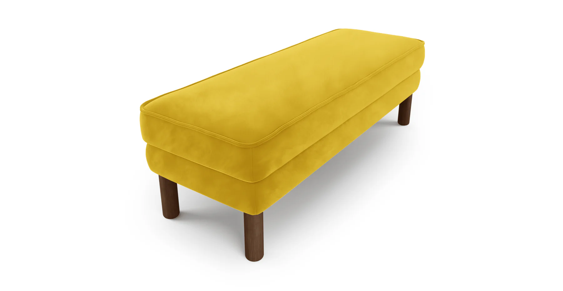 Klem Bench Silindir Ahşap Ayak - Kadife - Image 40
