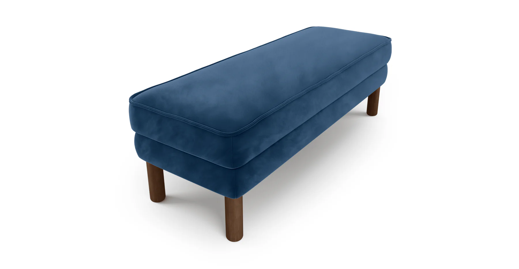 Klem Bench Silindir Ahşap Ayak - Kadife - Image 43