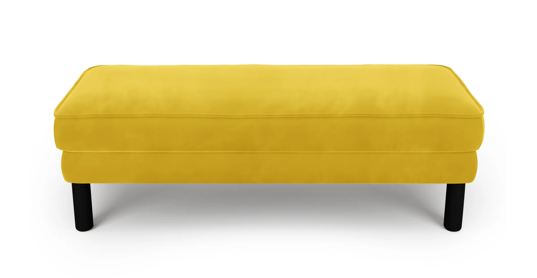 Klem Bench Silindir Ahşap Ayak - Kadife - Image 5