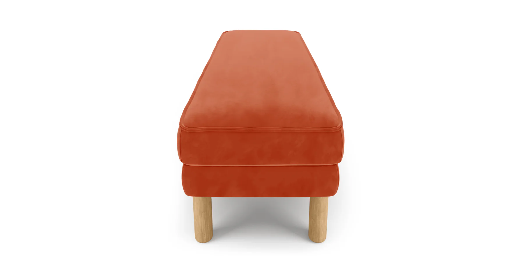Klem Bench Silindir Ahşap Ayak - Kadife - Image 53