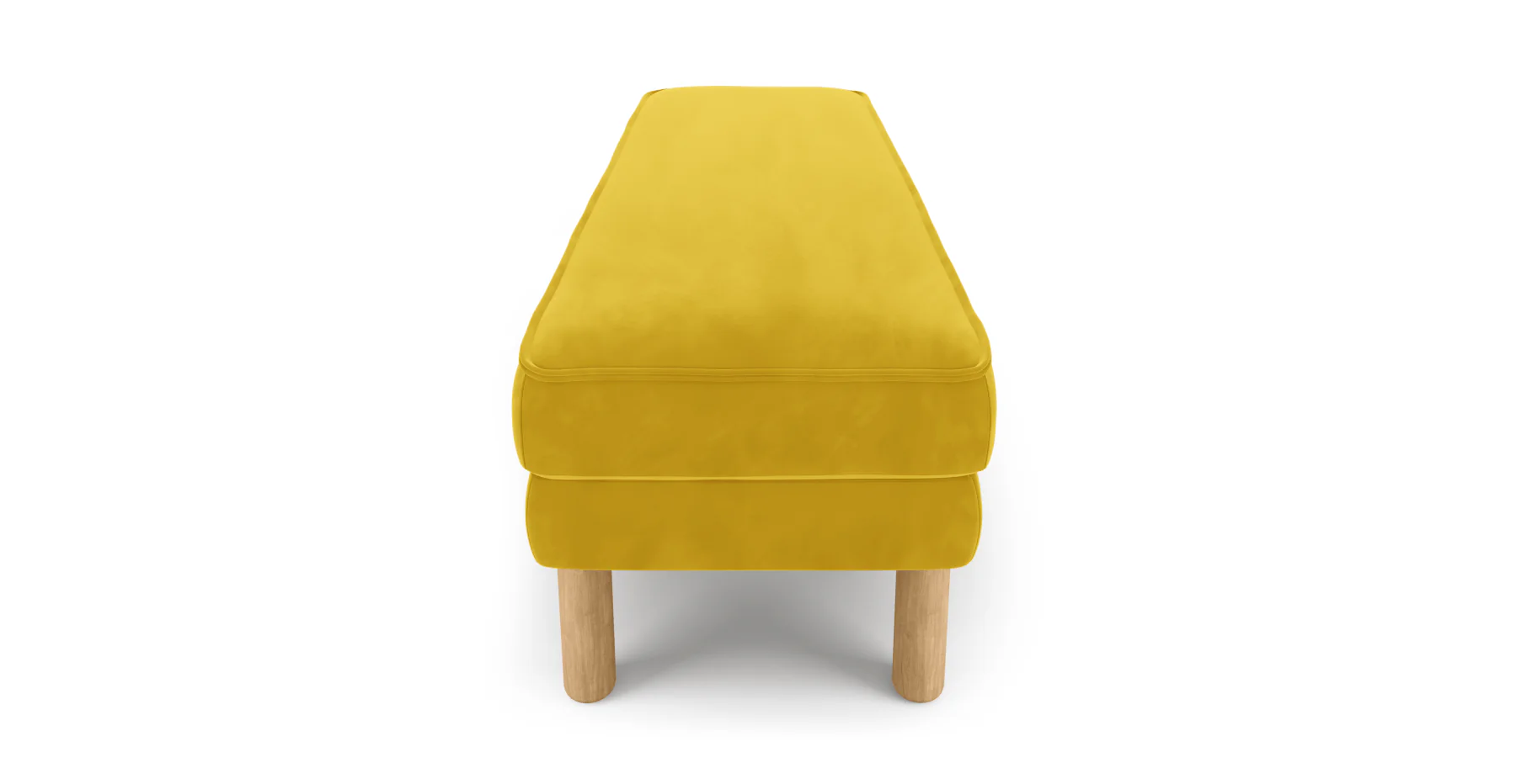 Klem Bench Silindir Ahşap Ayak - Kadife - Image 54