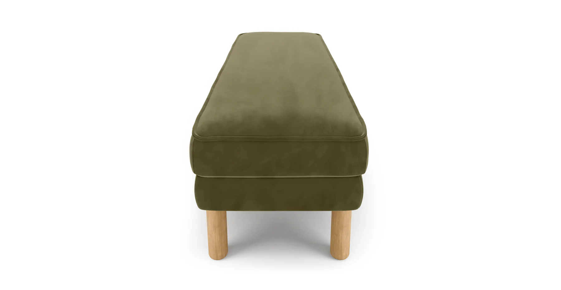 Klem Bench Silindir Ahşap Ayak - Kadife - Image 55