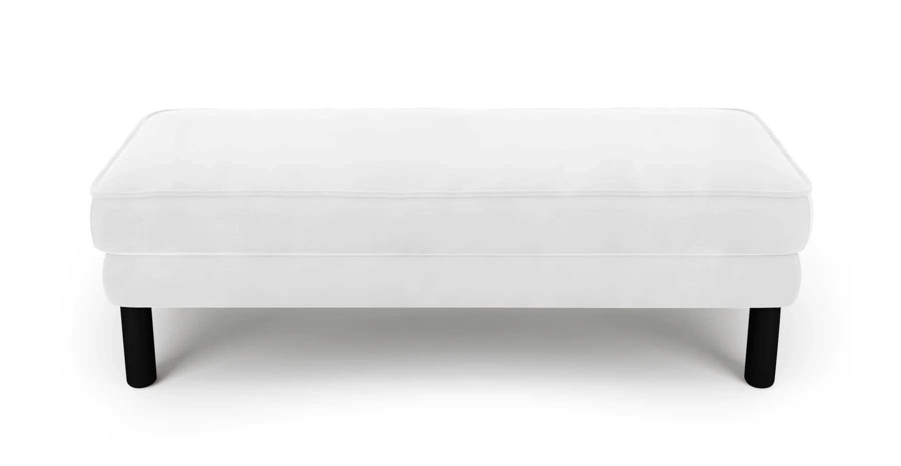Klem Bench Silindir Ahşap Ayak - Kadife - Image 6