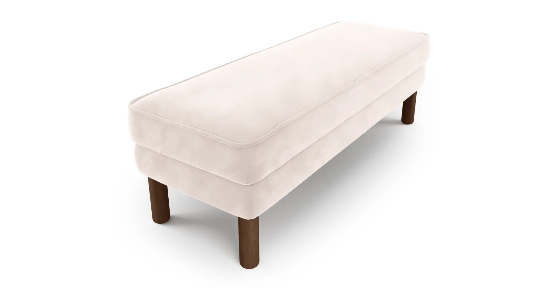 Klem Bench Silindir Ahşap Ayak - Kadife - Image 79