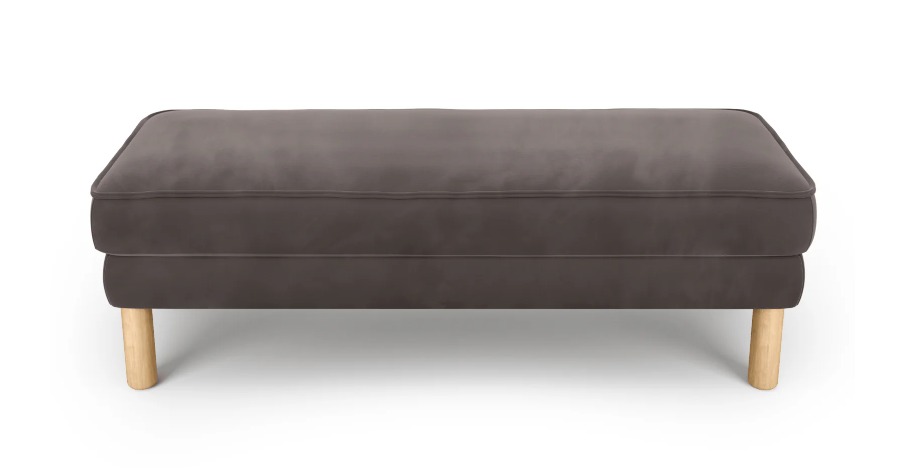 Klem Bench Silindir Ahşap Ayak - Kadife - Image 8