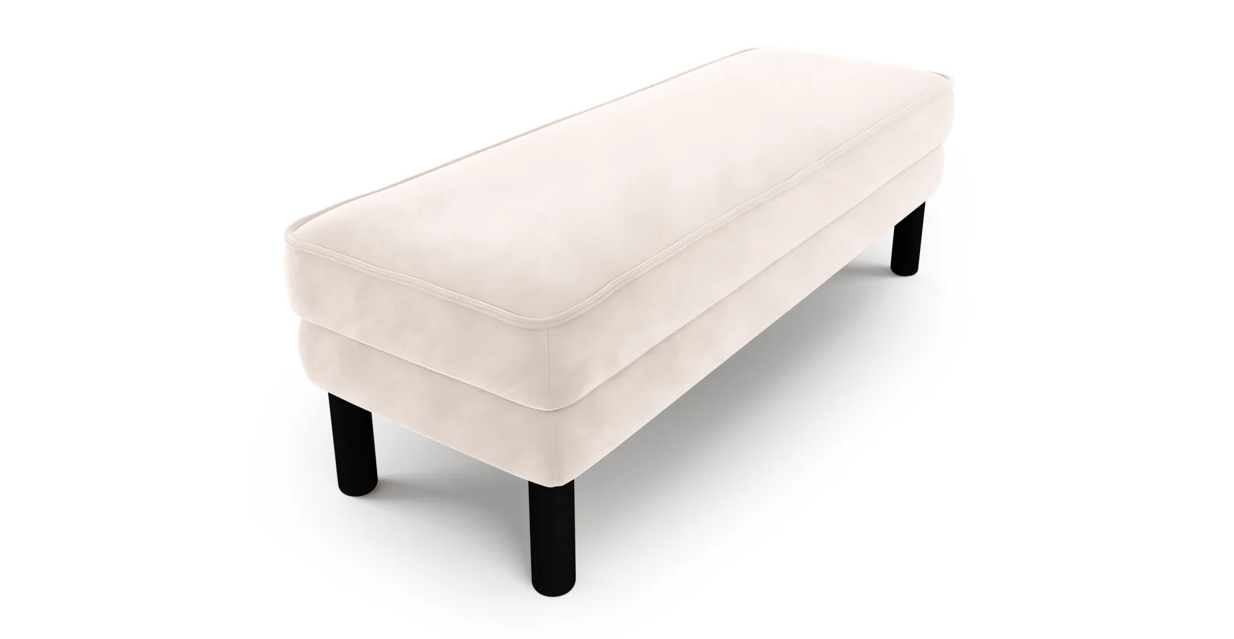 Klem Bench Silindir Ahşap Ayak - Kadife - Image 81