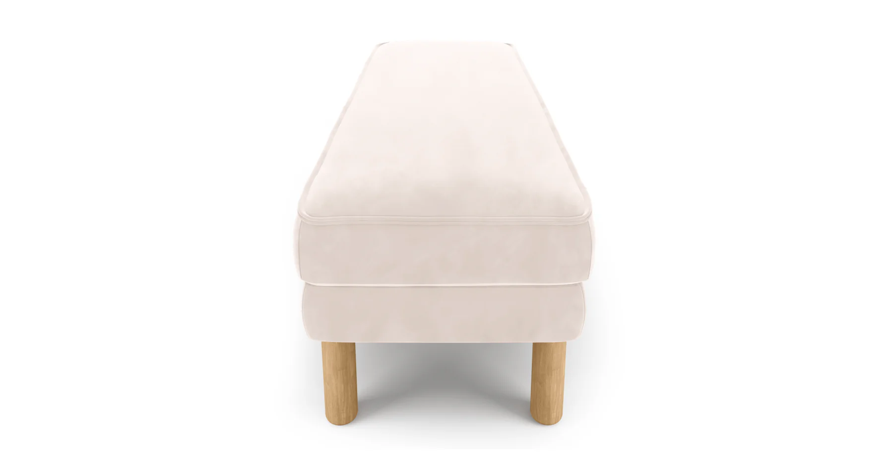 Klem Bench Silindir Ahşap Ayak - Kadife - Image 83