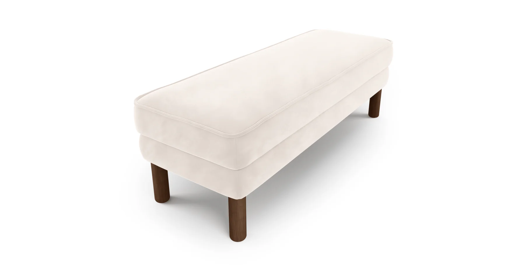 Klem Bench Silindir Ahşap Ayak - Kadife - Image 88