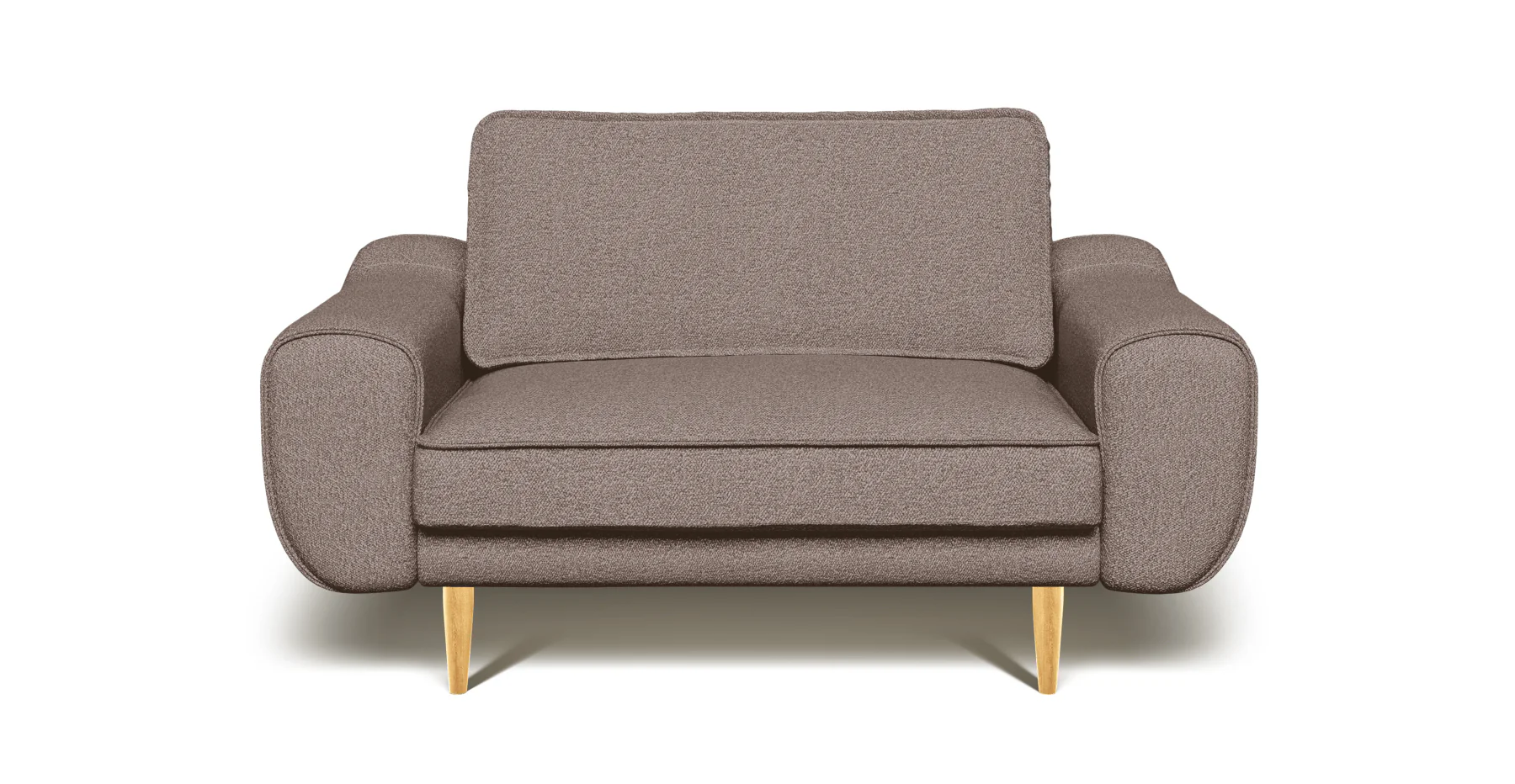 Klem Loveseat Ahşap Ayak - Bukle - Image 4