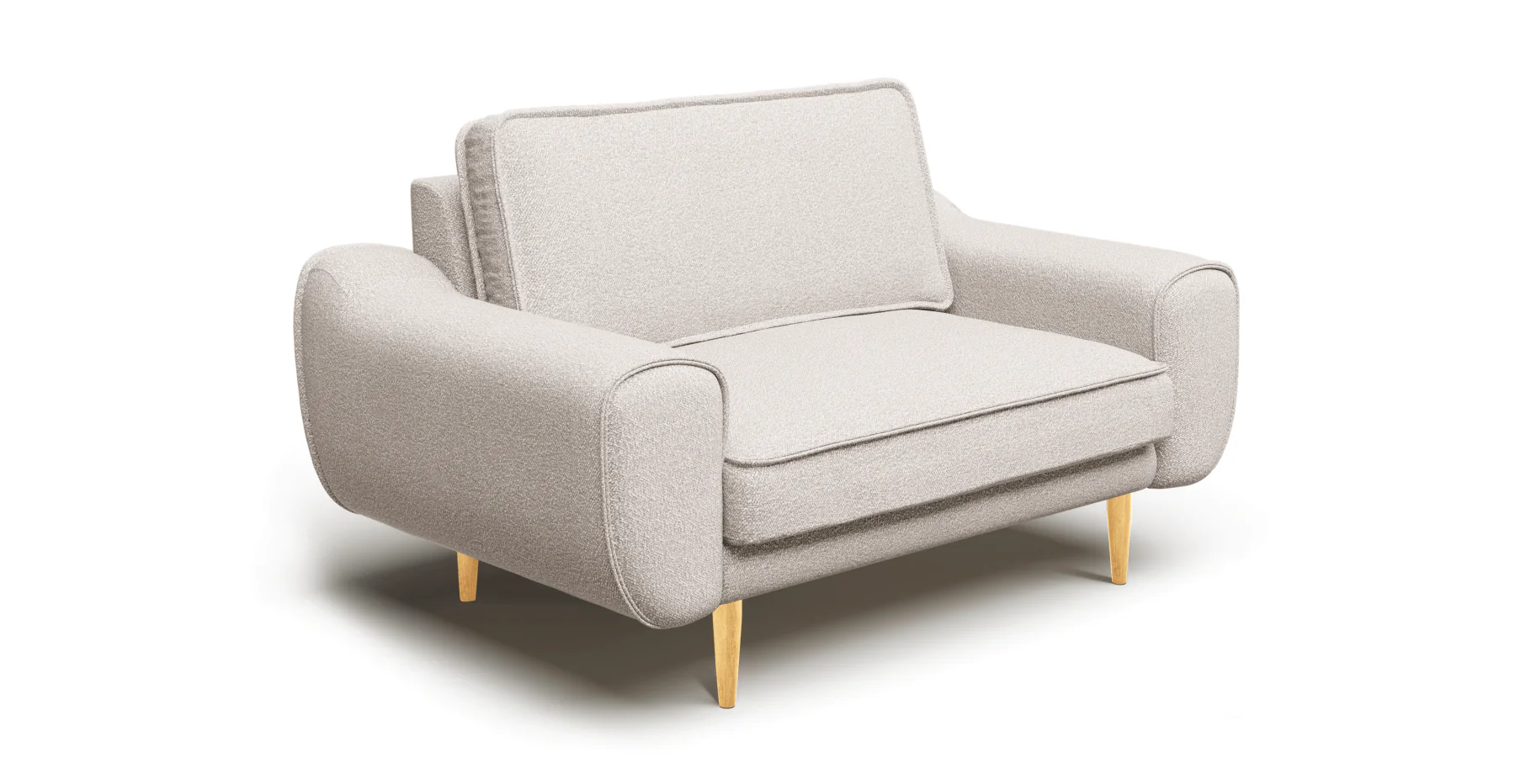 Klem Loveseat Ahşap Ayak - Bukle - Image 40