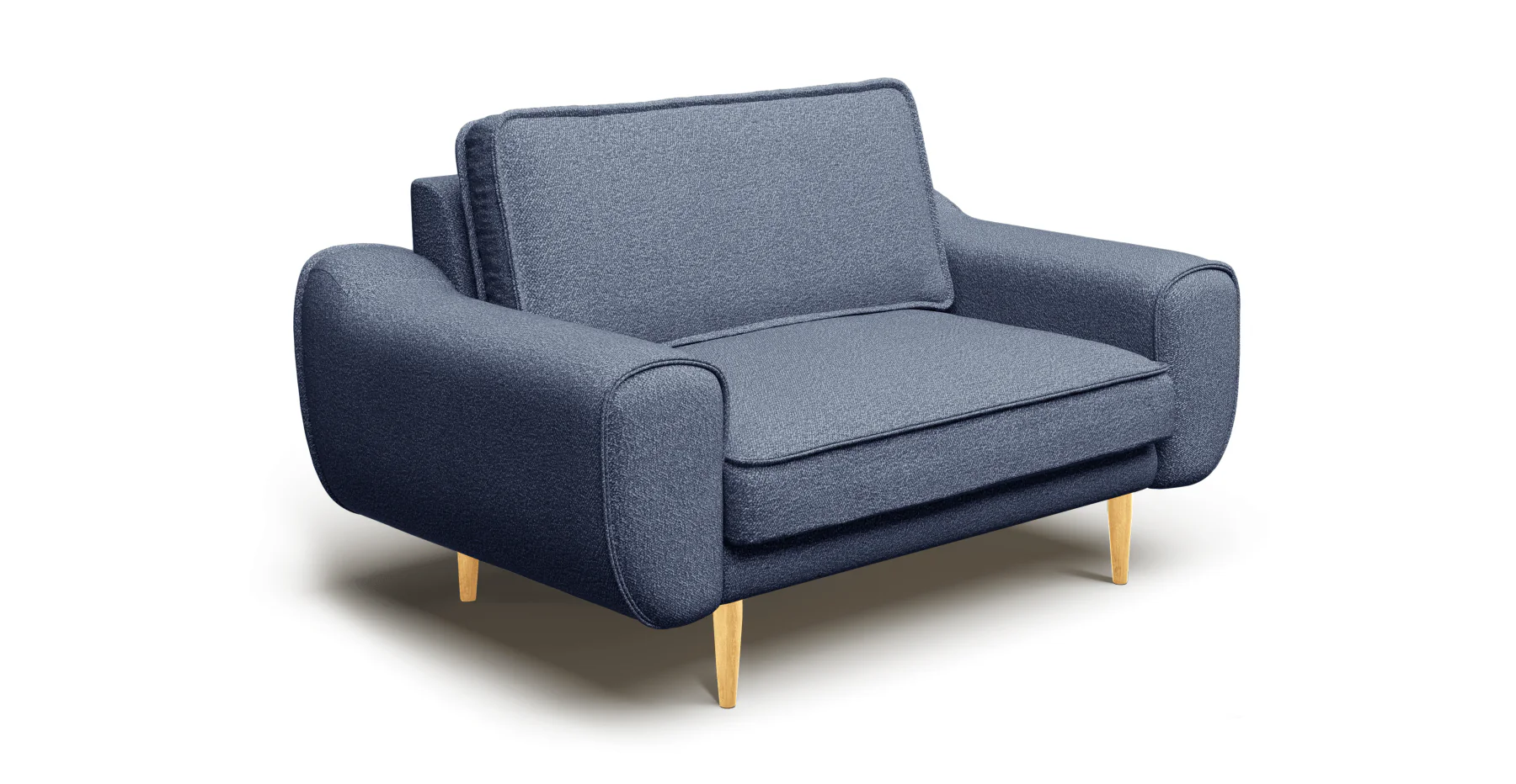 Klem Loveseat Ahşap Ayak - Bukle - Image 46