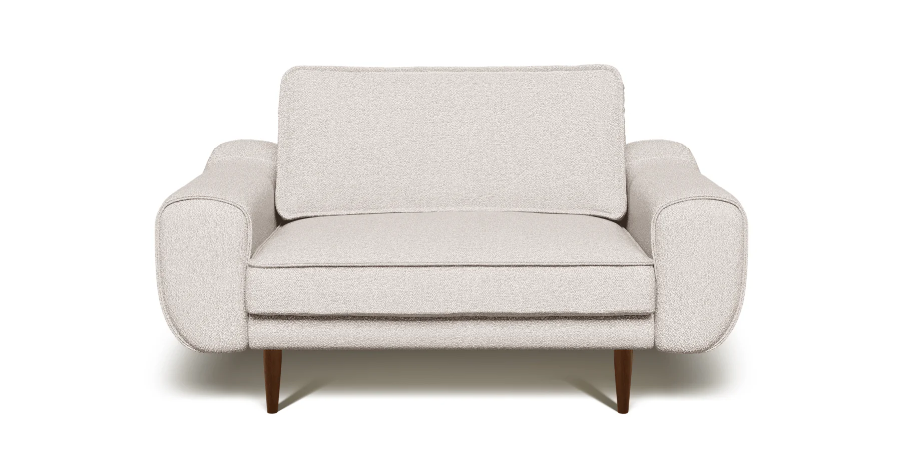 Klem Loveseat Ahşap Ayak - Bukle - Image 5