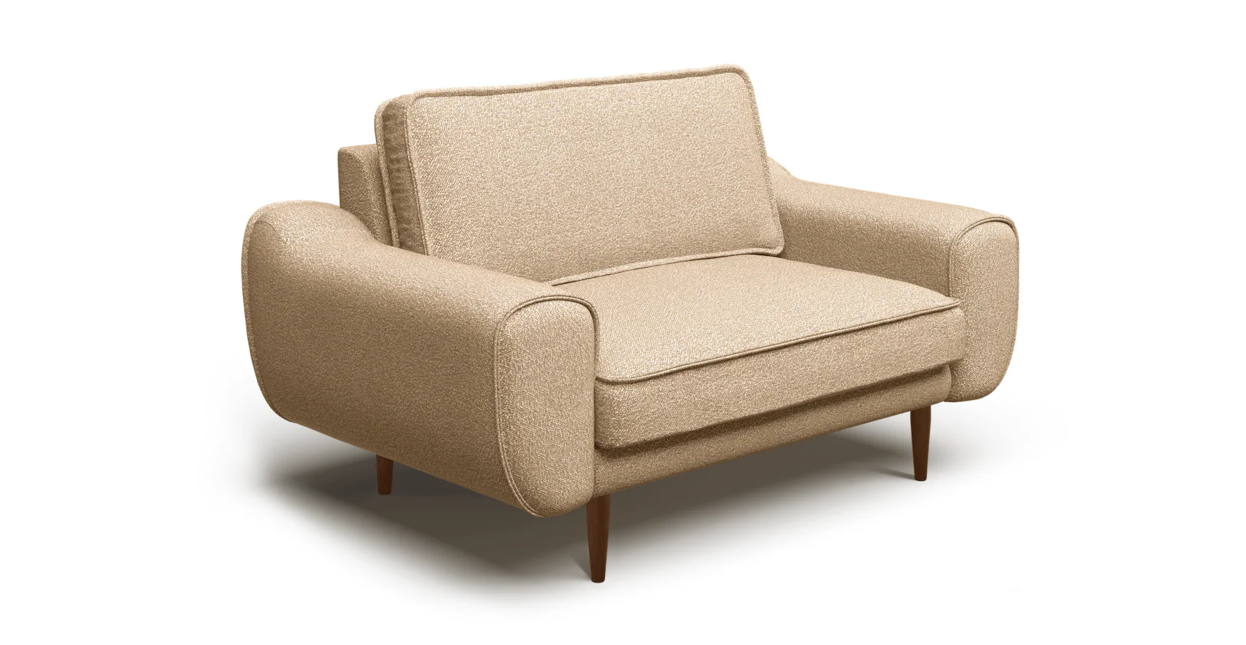 Klem Loveseat Ahşap Ayak - Bukle - Image 54
