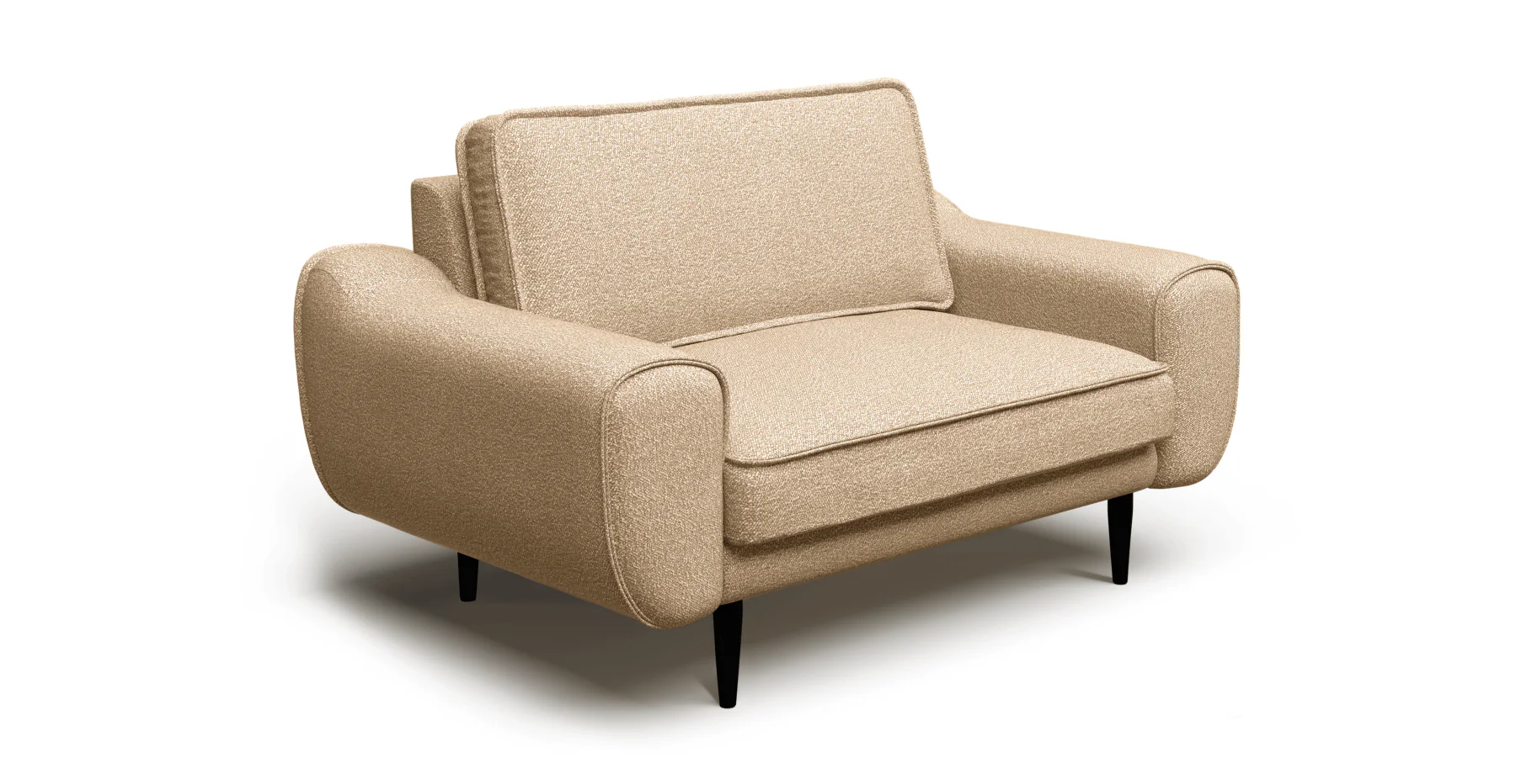Klem Loveseat Ahşap Ayak - Bukle - Image 56