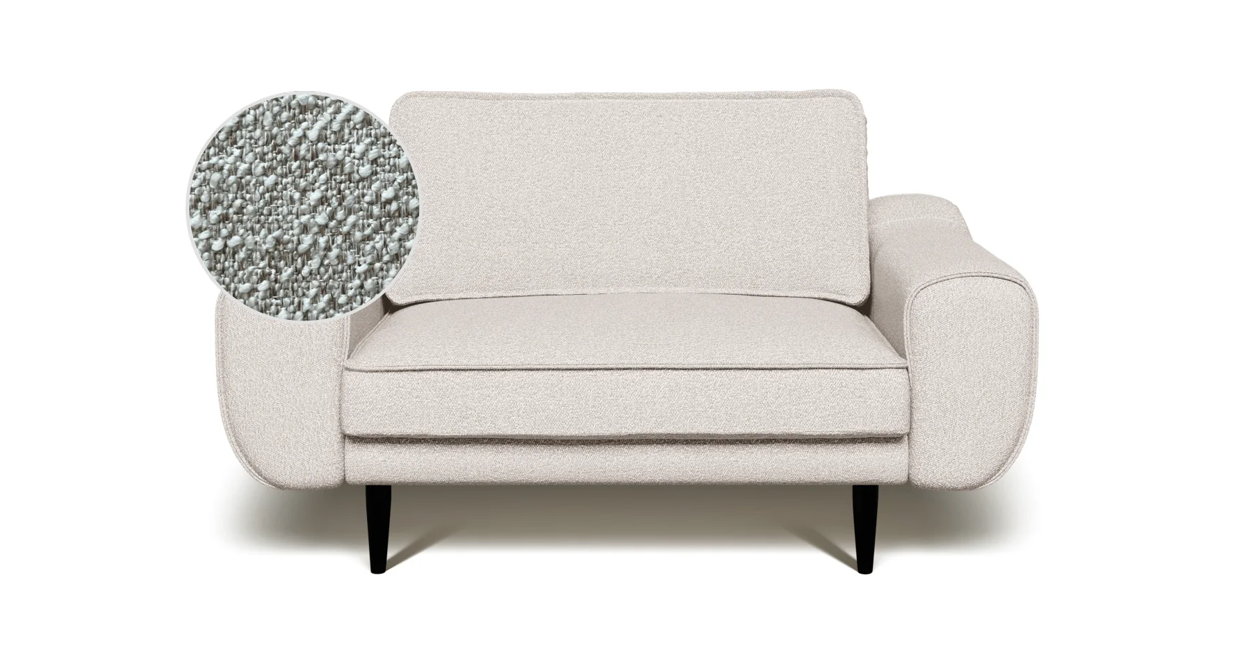 Klem Loveseat Ahşap Ayak - Bukle - Image 76