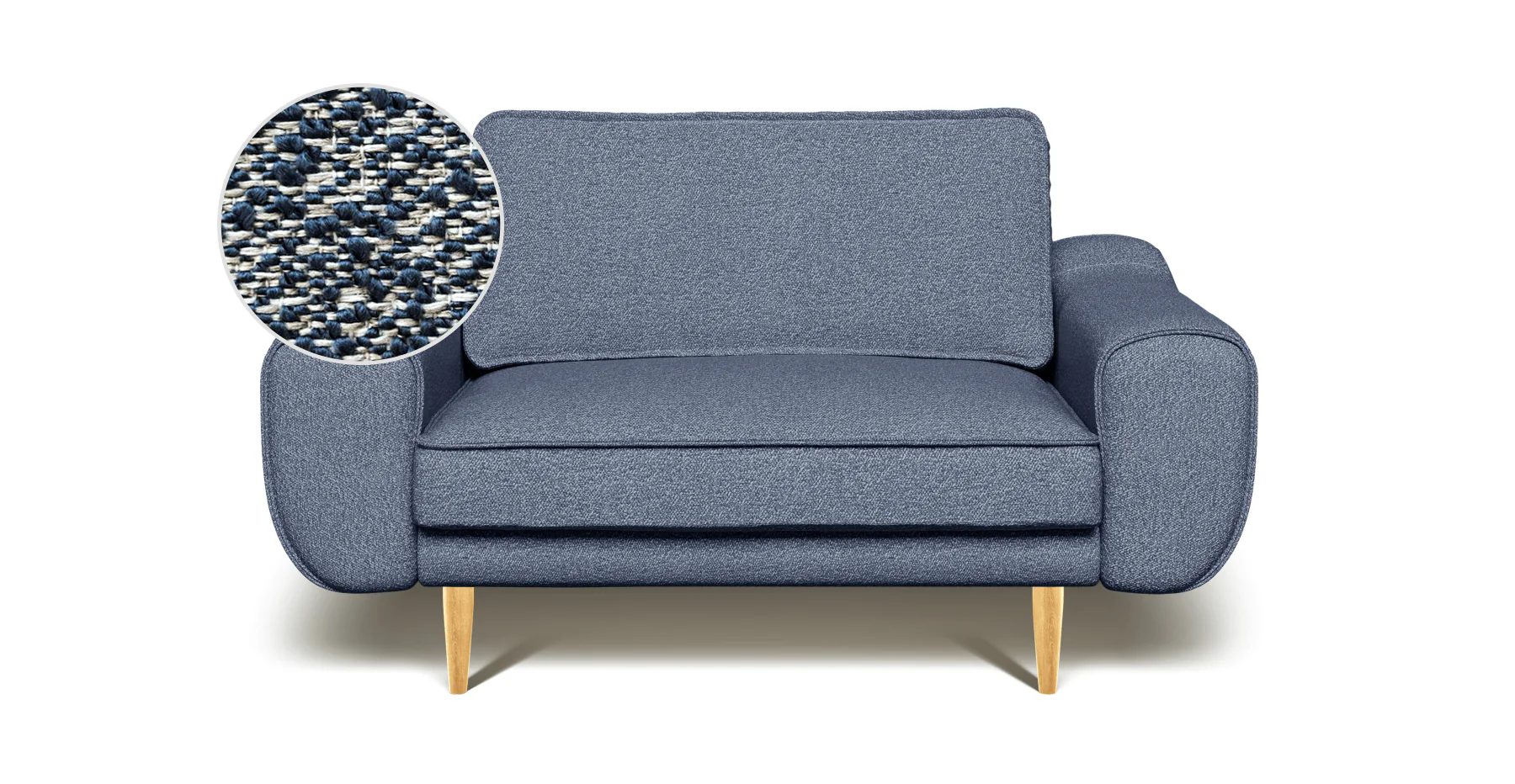 Klem Loveseat Ahşap Ayak - Bukle - Image 81