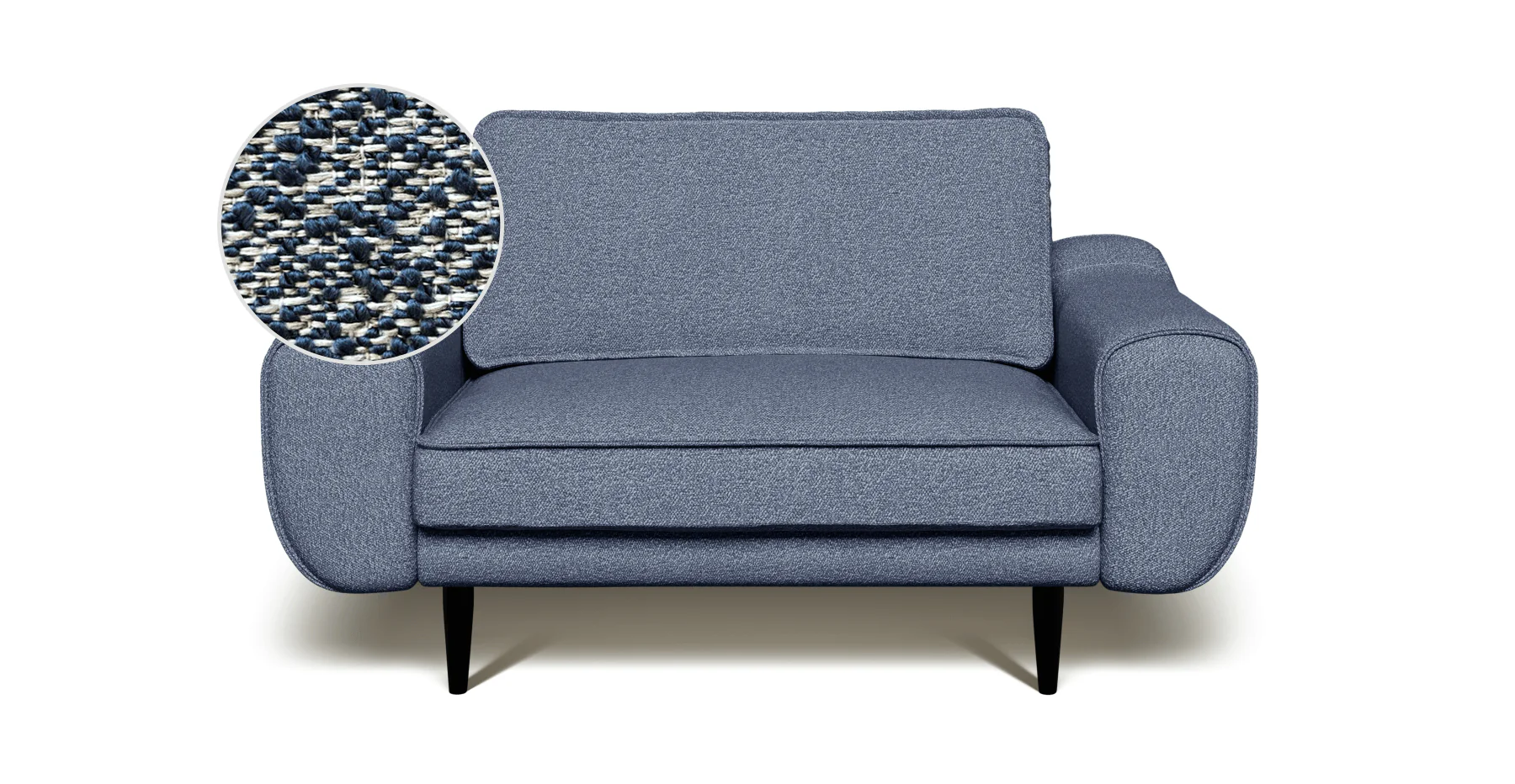 Klem Loveseat Ahşap Ayak - Bukle - Image 82