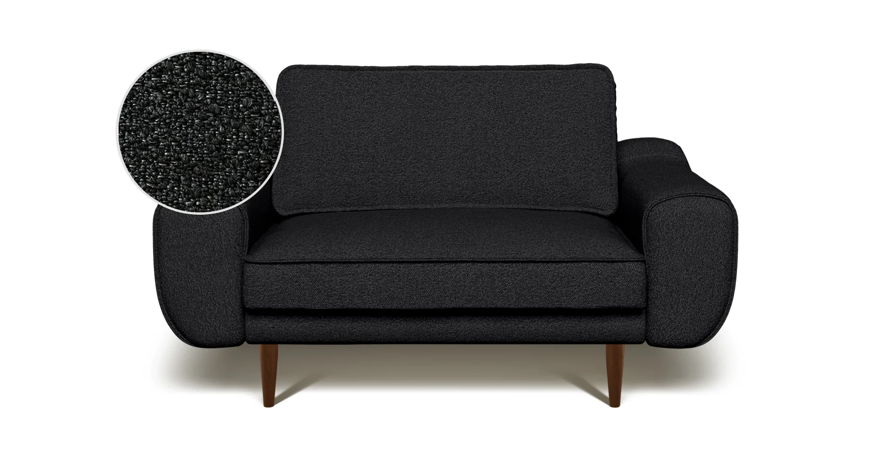 Klem Loveseat Ahşap Ayak - Bukle - Image 85