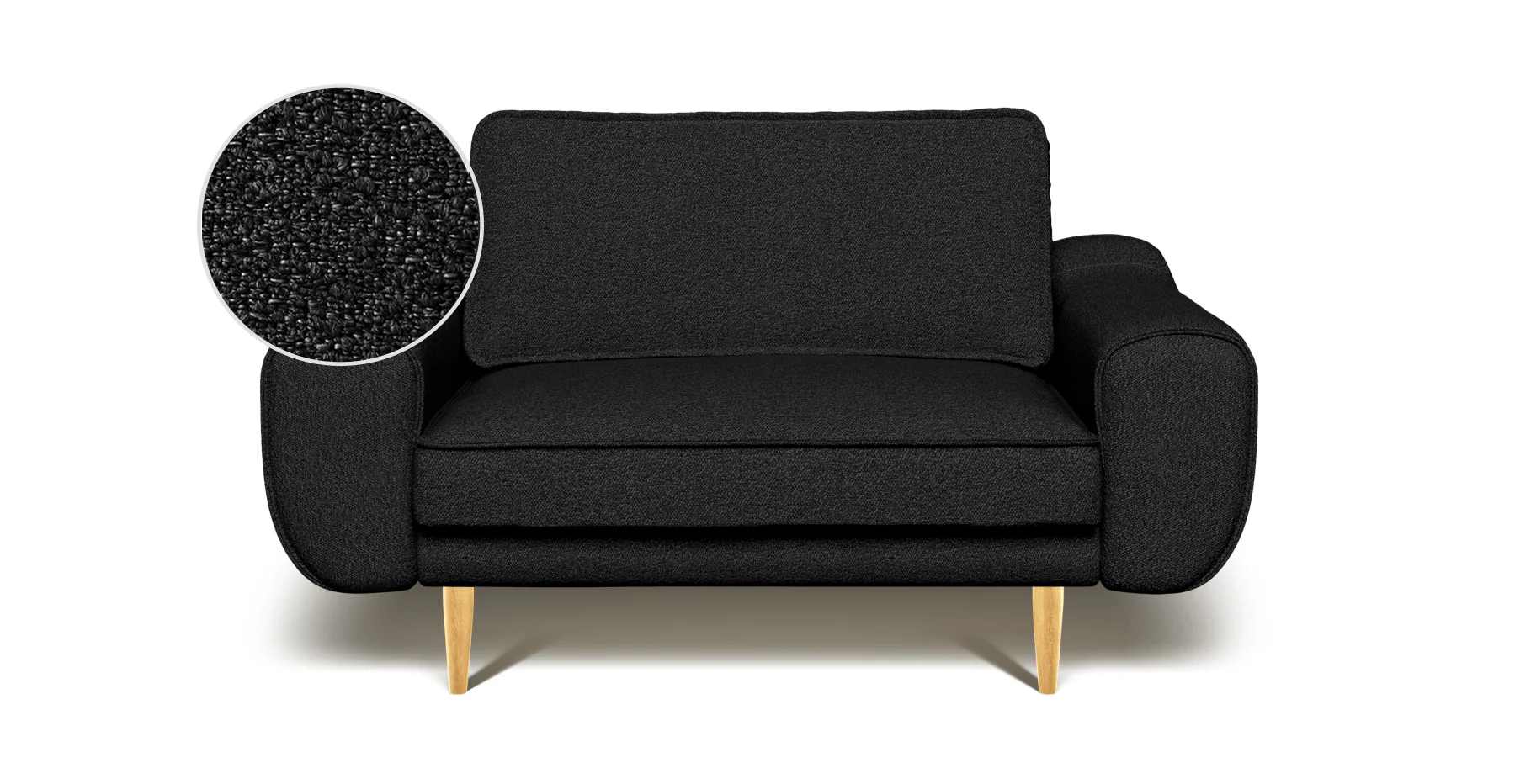 Klem Loveseat Ahşap Ayak - Bukle - Image 86
