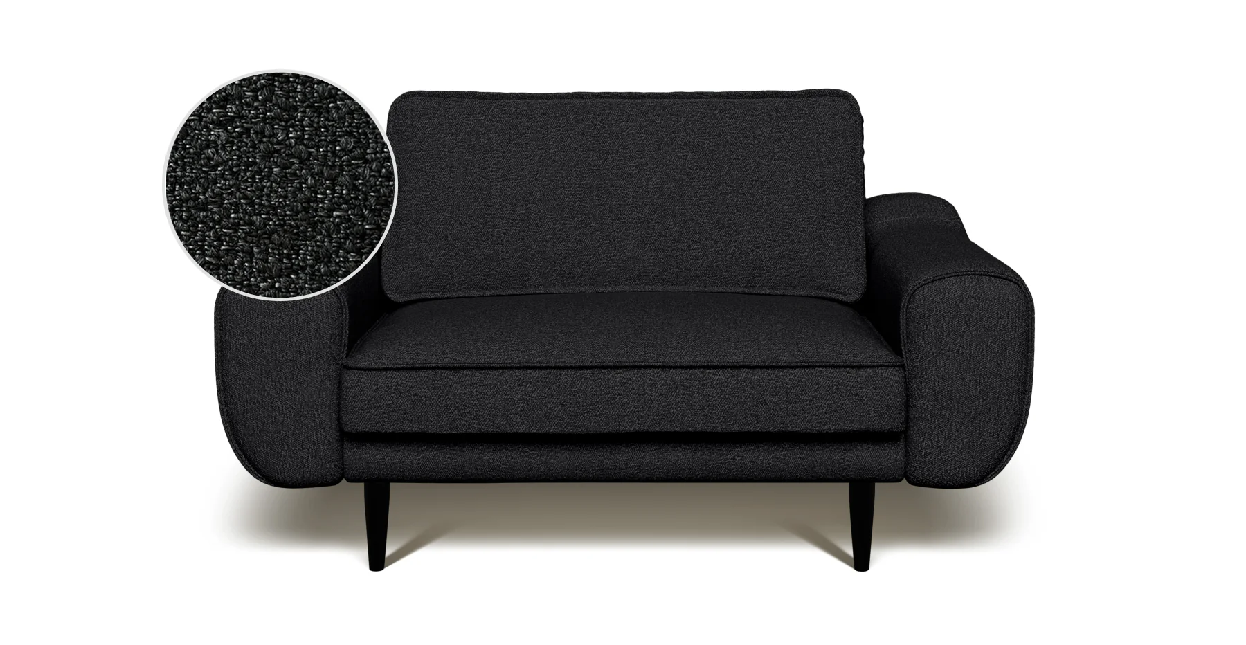 Klem Loveseat Ahşap Ayak - Bukle - Image 87