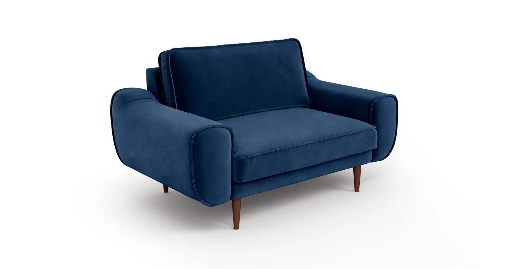 Klem Loveseat Ahşap Ayak - Kadife - Image 10