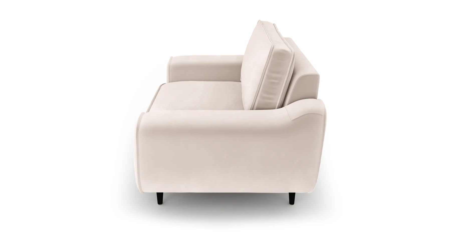 Klem Loveseat Ahşap Ayak - Kadife - Image 106