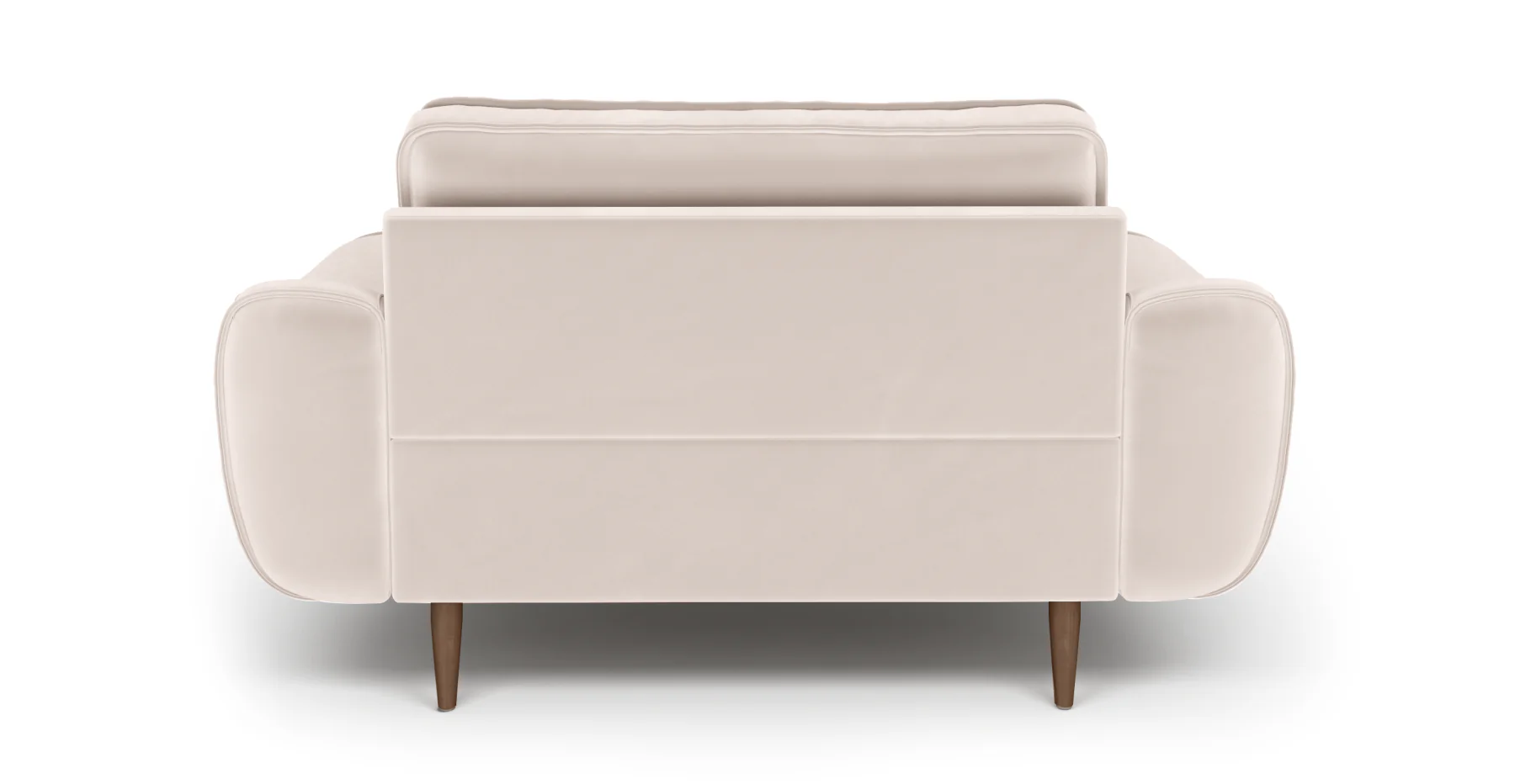 Klem Loveseat Ahşap Ayak - Kadife - Image 107