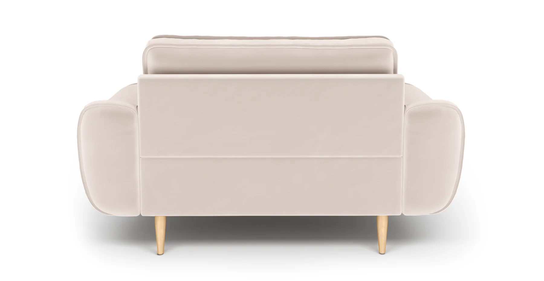 Klem Loveseat Ahşap Ayak - Kadife - Image 108