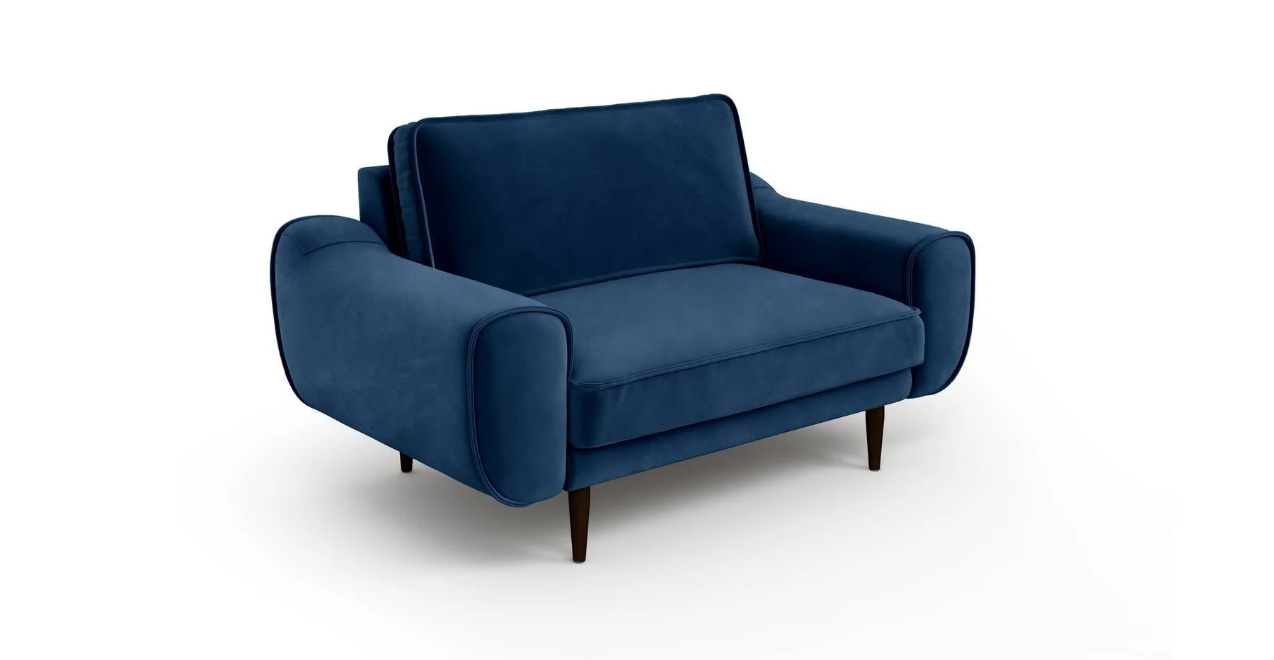 Klem Loveseat Ahşap Ayak - Kadife - Image 14